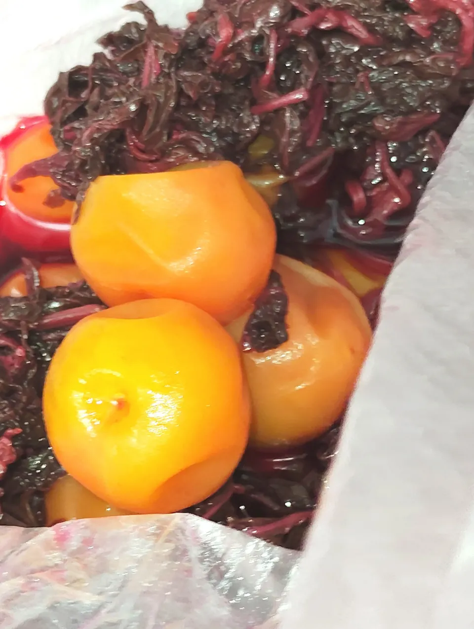 冷凍梅で梅干し|ぽちさん