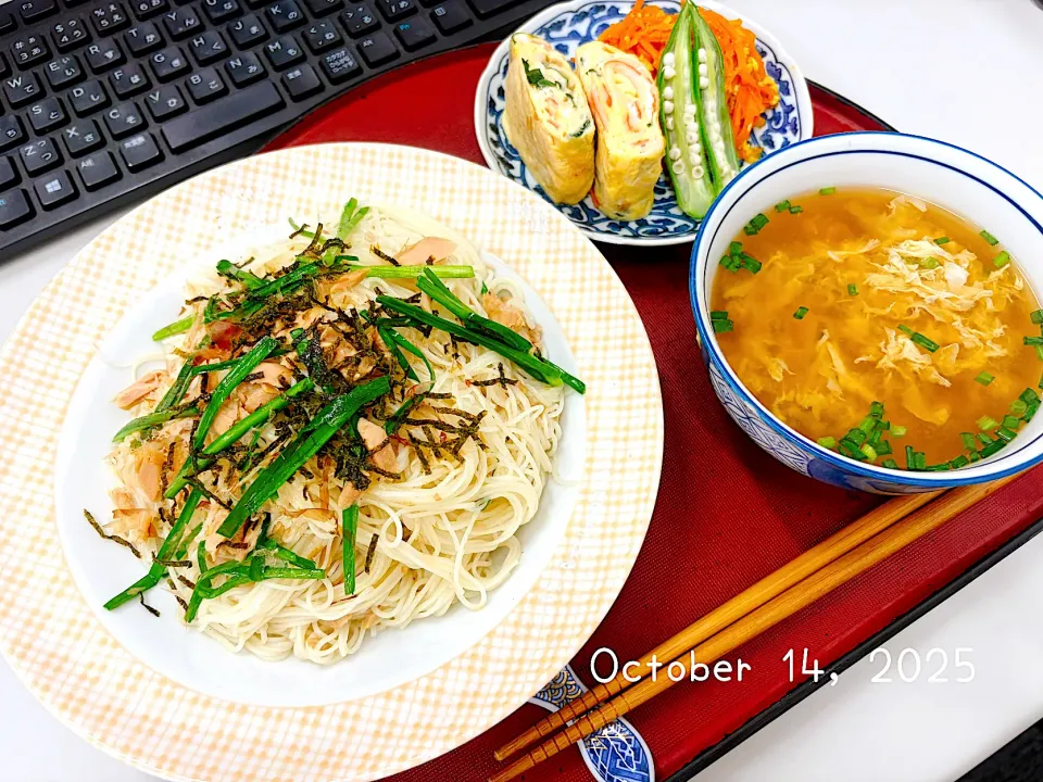 ようやく登場( ᐛ )ソーメンチャンプルー|Tsuu_chan‪ ·͜·♡‬さん