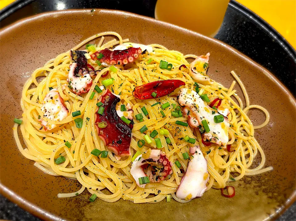 たこのペペロンチーノ|ももみさん