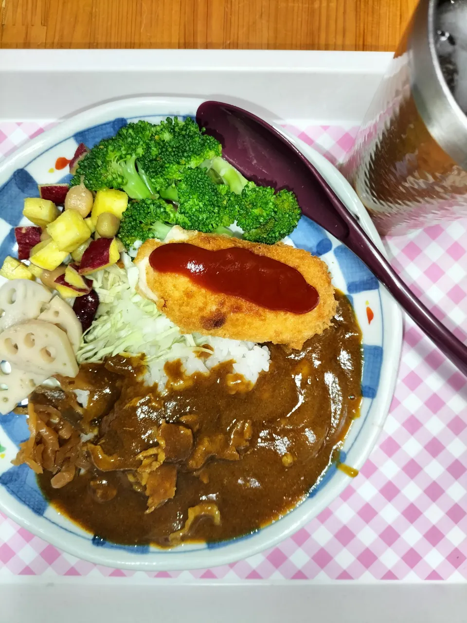 カレー🍛と　クリームコロッケ😄|miimiさん
