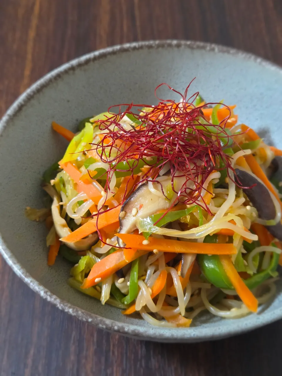 しらたきチャプチェ|ぱんだのままんさん