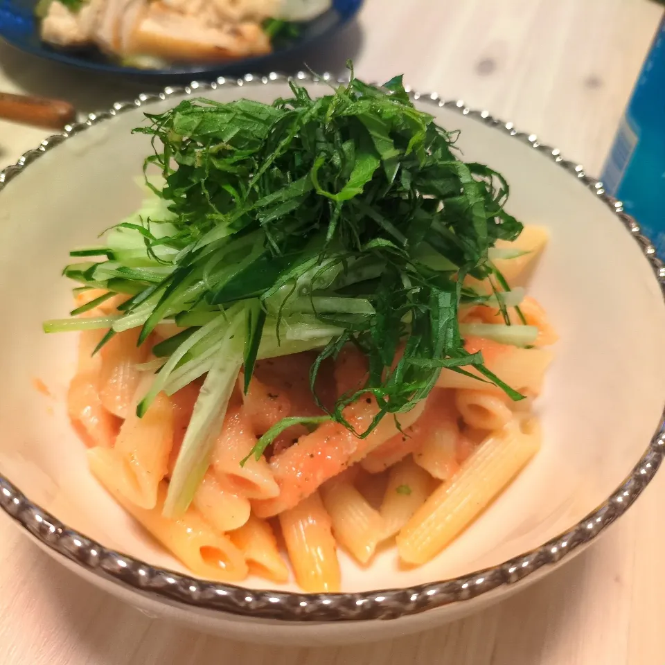 しそ明太ペンネ🩷|Maho Sanoさん