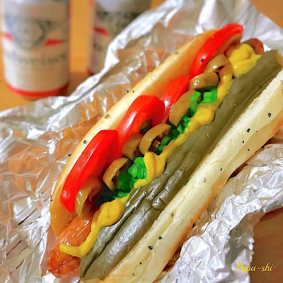 シカゴスタイルのホットドッグ🌭|パパ氏さん
