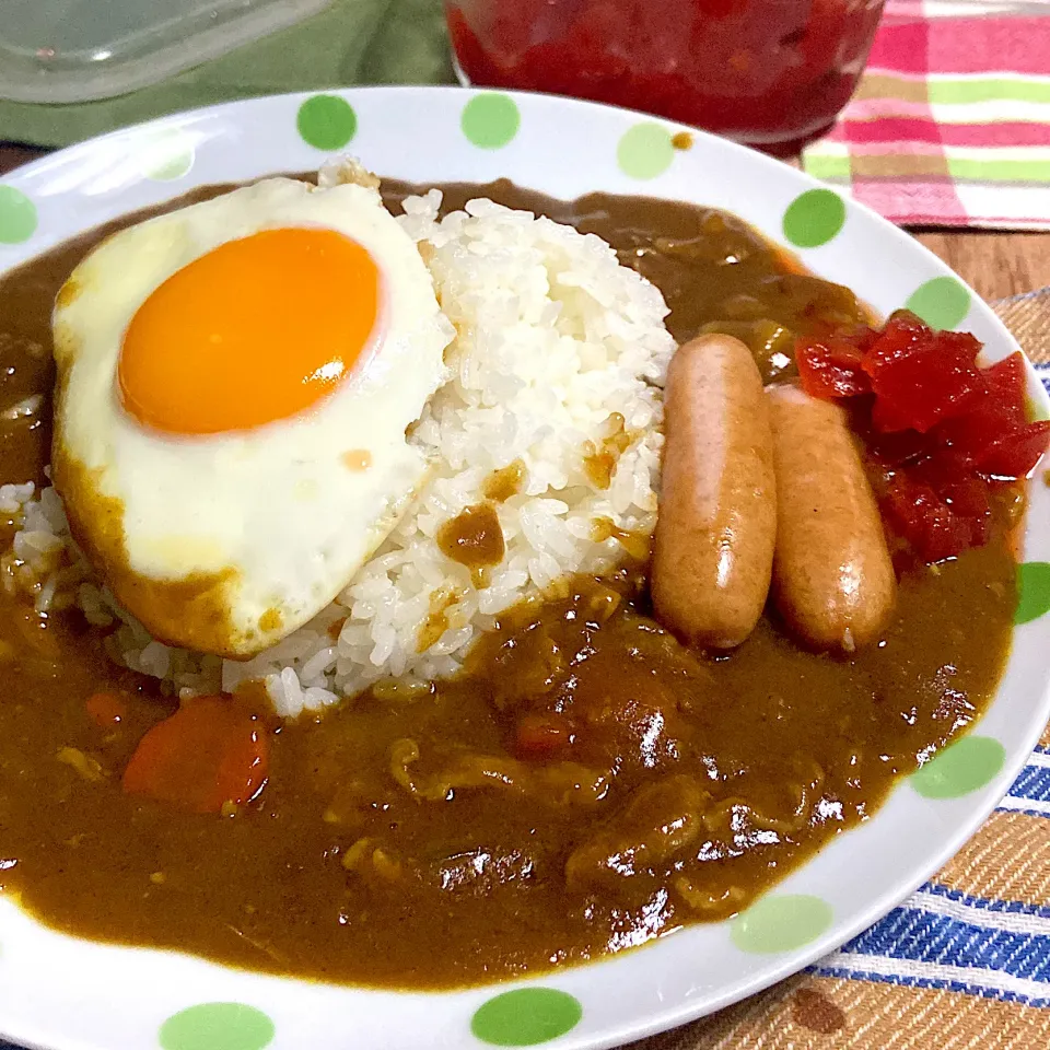 お夕飯　主人作カレーライス🍛|renharuruさん