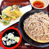 野菜天付きもり蕎麦|うさママさん