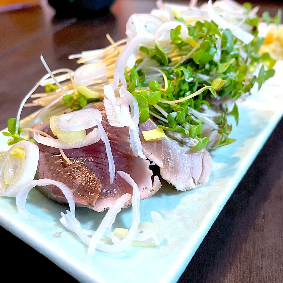 貝割れと鰹のたたき|DKさん