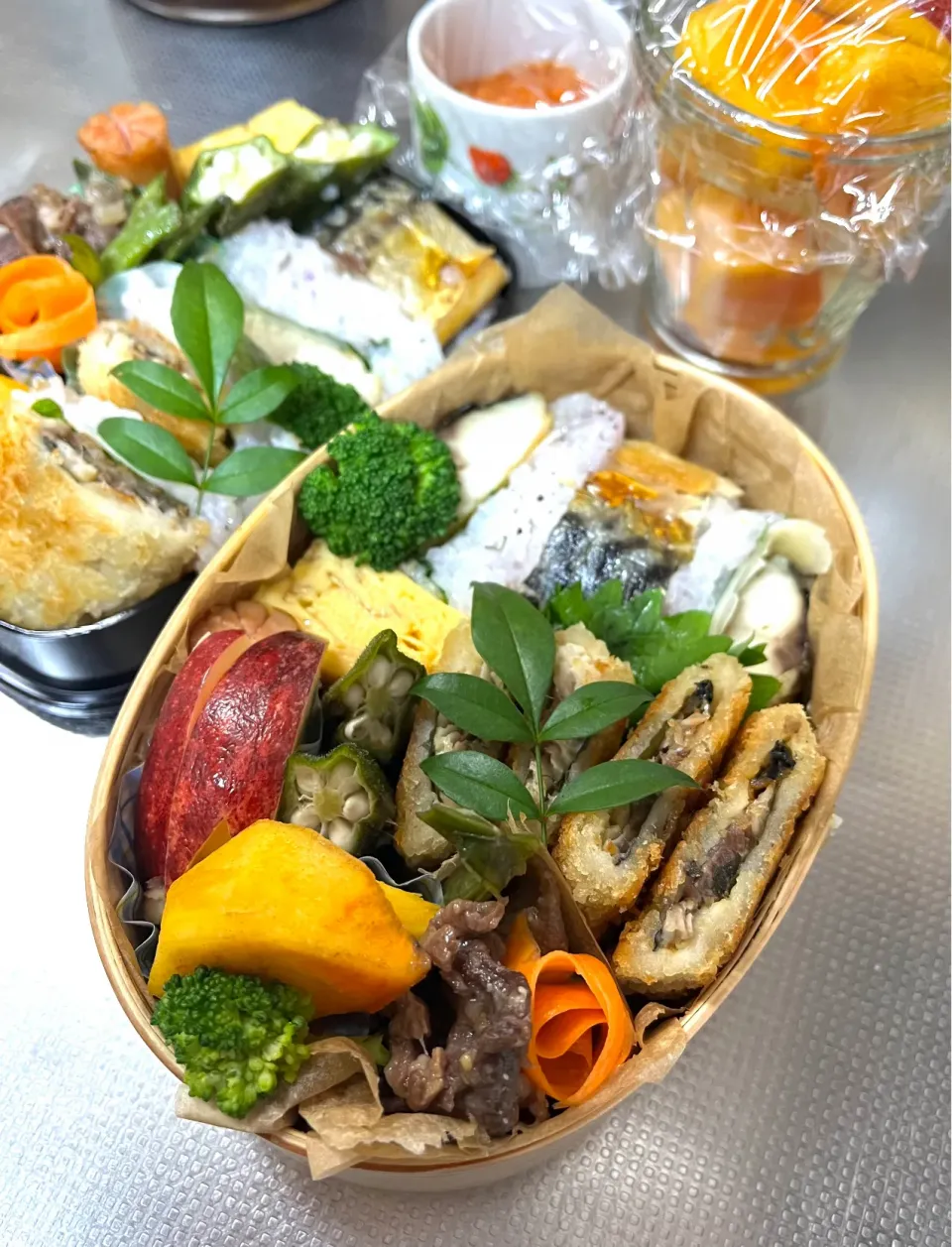 鯖寿司弁当。#毎日のお弁当記録|じゅんちゃんさん