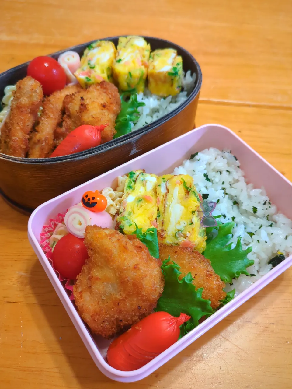 チキンカツとわかめご飯|さやかさん