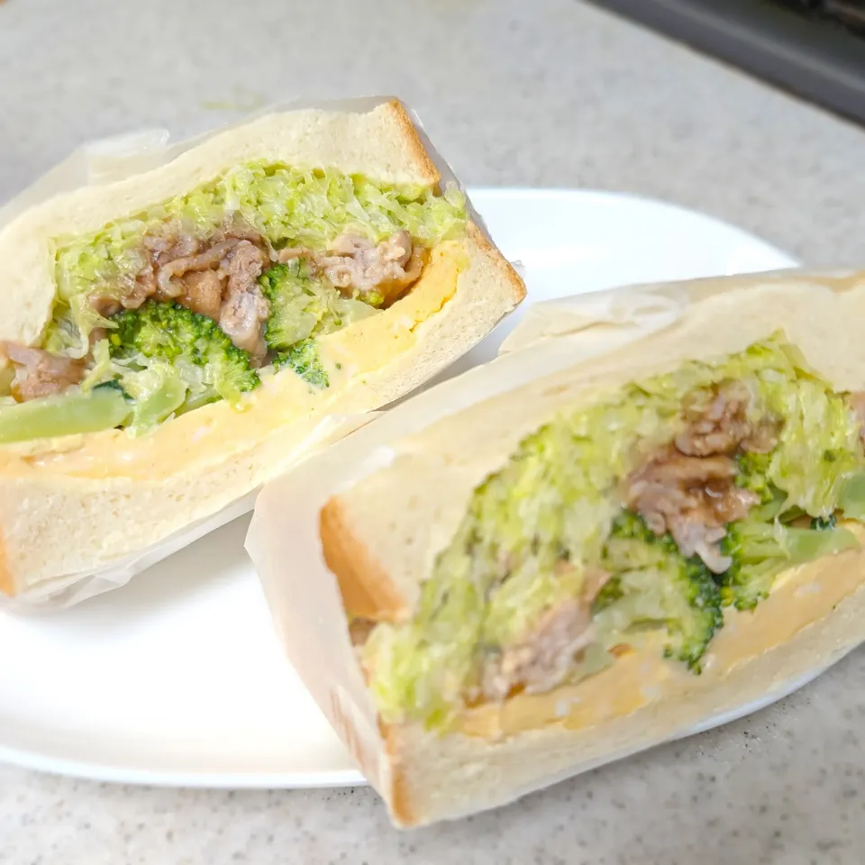 わんぱくサンドのお弁当|ハリネズミさん