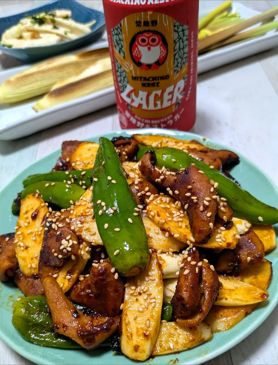 マコっちゃんダケとシシ父ぉちゃんの🔥こてっちゃん炒め|ひとみんΨ(*´∀｀)Ψさん