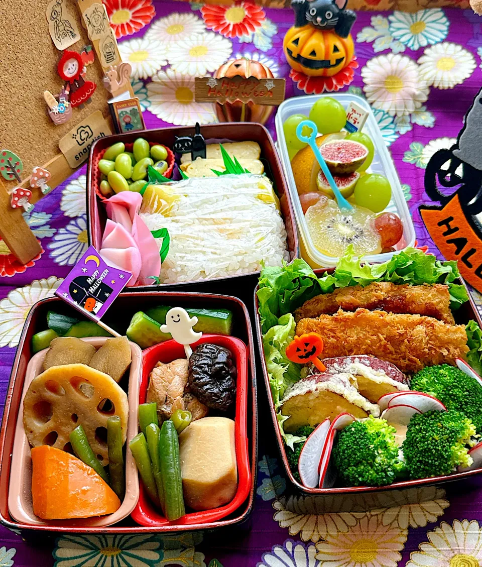 2025/10/15筑前煮とアジフライのお弁当|Blueberry🫐さん