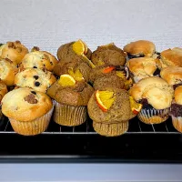 胡桃とチョコのマフィン　　　　　　　　　　　　　　紅茶とオレンジのマフィン　　　　　　　　　　　　　こしあんときな粉のマフィン|maSami＊さん