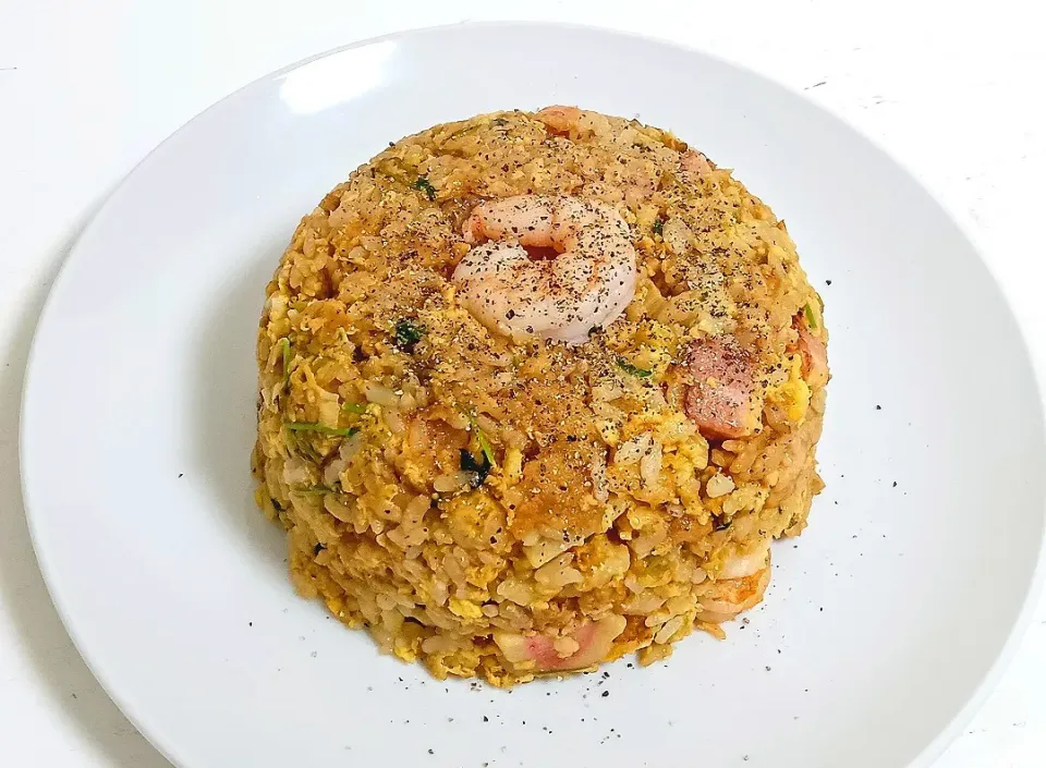 【パラパラのエビ炒飯🎯】エビと青葱たっぷり！オイスターソース炒飯🤤|Falco*さん