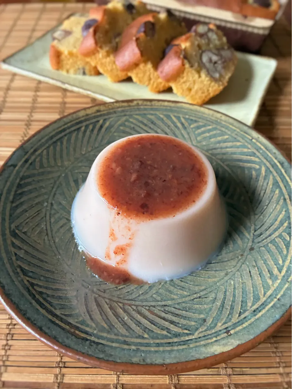 渋皮煮の煮汁でプリン|アッチさん