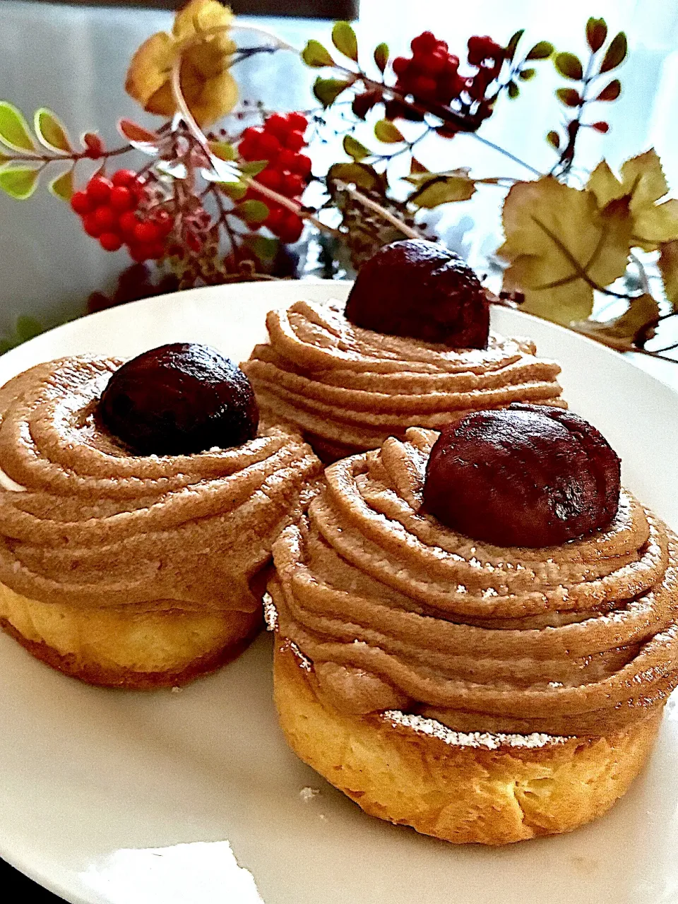 モンブランタルト🌰|あやめもちもちさん