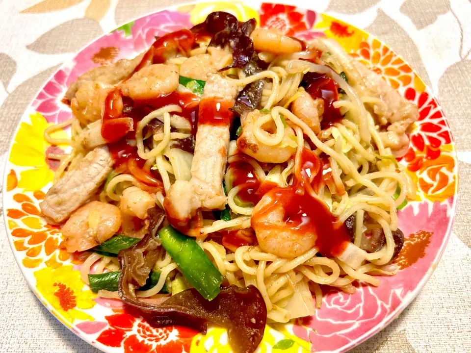 海鮮焼きそば|河田 みどりさん