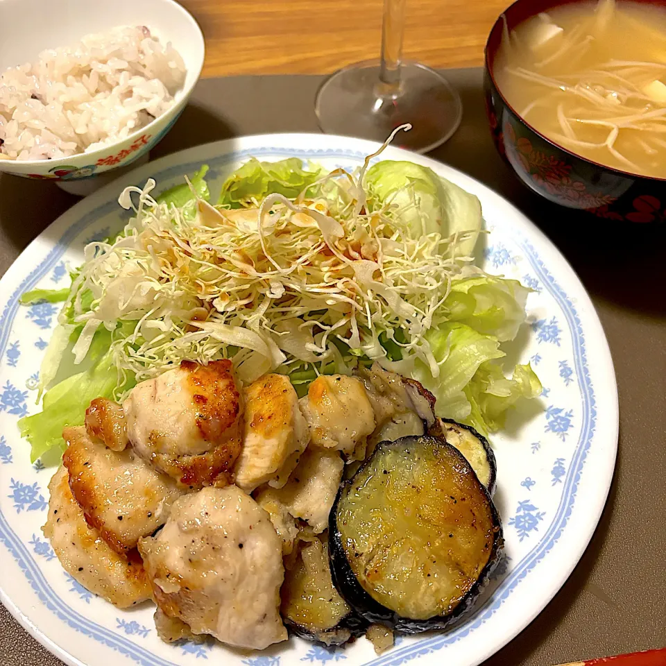 2025/10/15 フライドチキン(胸肉)&茄子|kykyさん