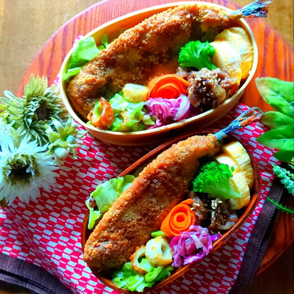 さんまのフライ弁当🐟️|さらママさん