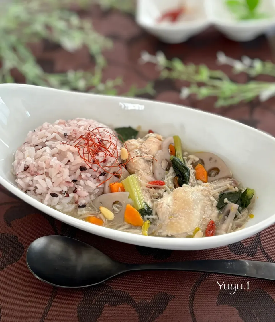 サムゲタン風スープご飯|ゆーこどんさん