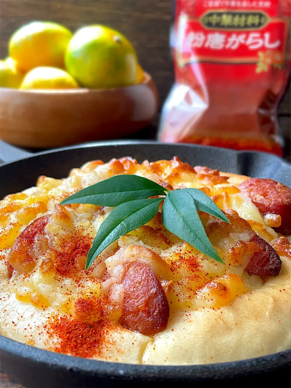 粉唐がらしふりふりウインナーチーズフォカッチャ|9421beruさん