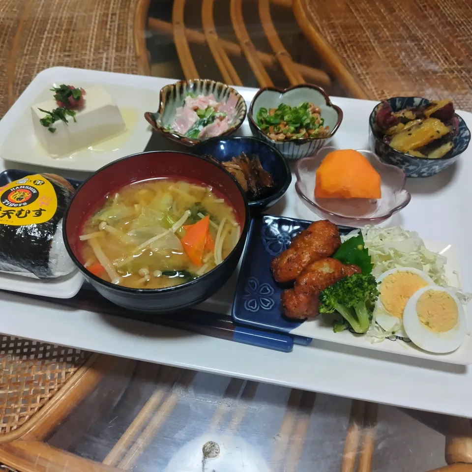 クライマックスシリーズ✨阪神天むす定食です✨|rikako♪。.:＊さん