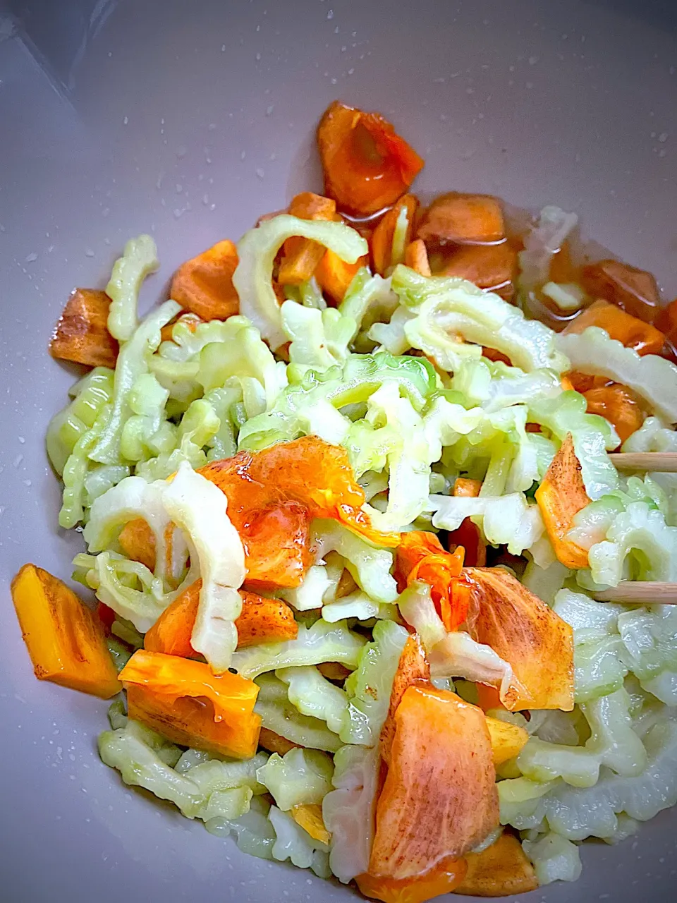 大発見❗️ゴーヤと柿のラペ|maSami＊さん