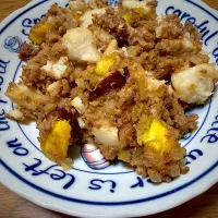 里芋とさつまいものピリ辛肉みそ痛め|わーさん