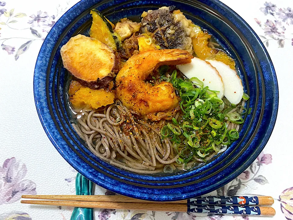 あったか天ぷら蕎麦|単身赴任のっちさん