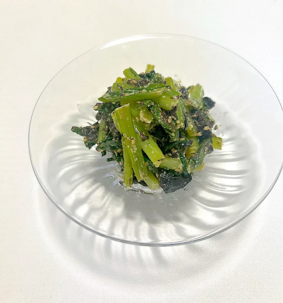 小松菜と海苔の和物。|natsuさん