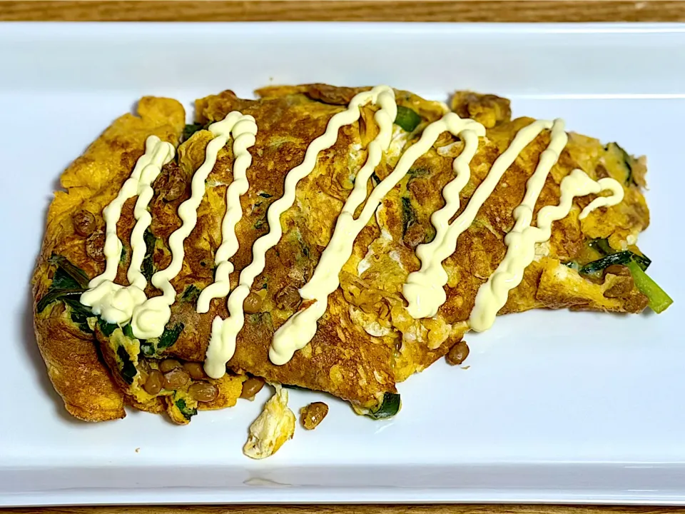 ☆ニラ納豆卵焼き|まぁたんさん