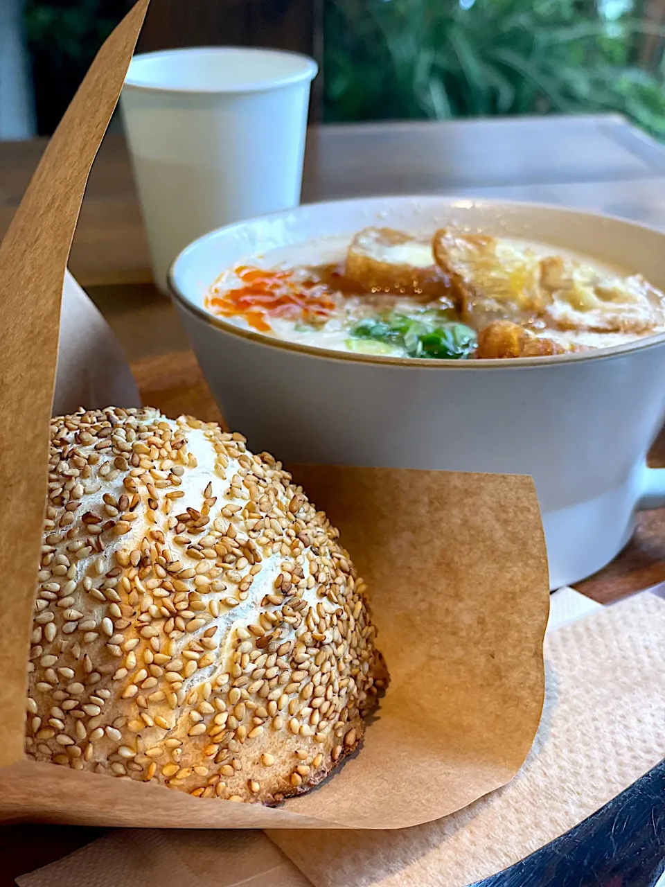 胡椒餅と鹹豆漿でランチ|Junさん