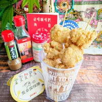 🌏『世界の食卓探検の旅』🇹🇼台湾料理
【🇹🇼屋台の大鶏排風唐揚げ】(ダージーパイ)