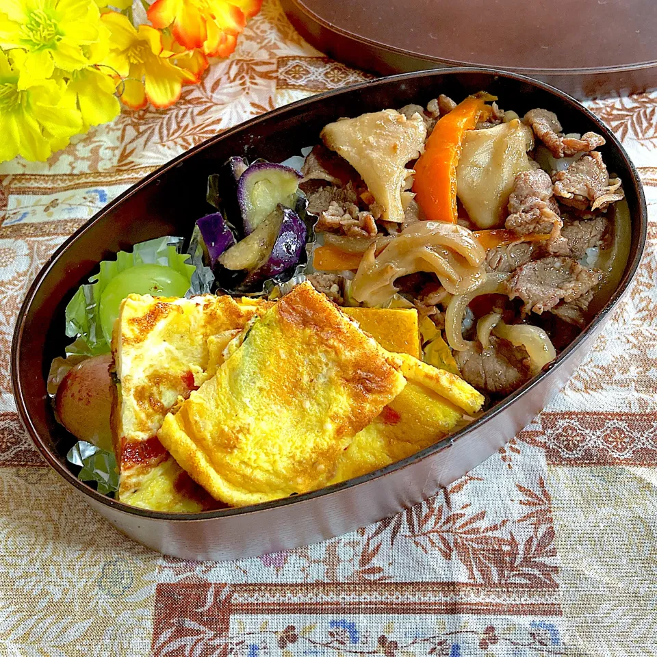 かぼちゃのオムレツ風弁当🍱|ringonamaさん