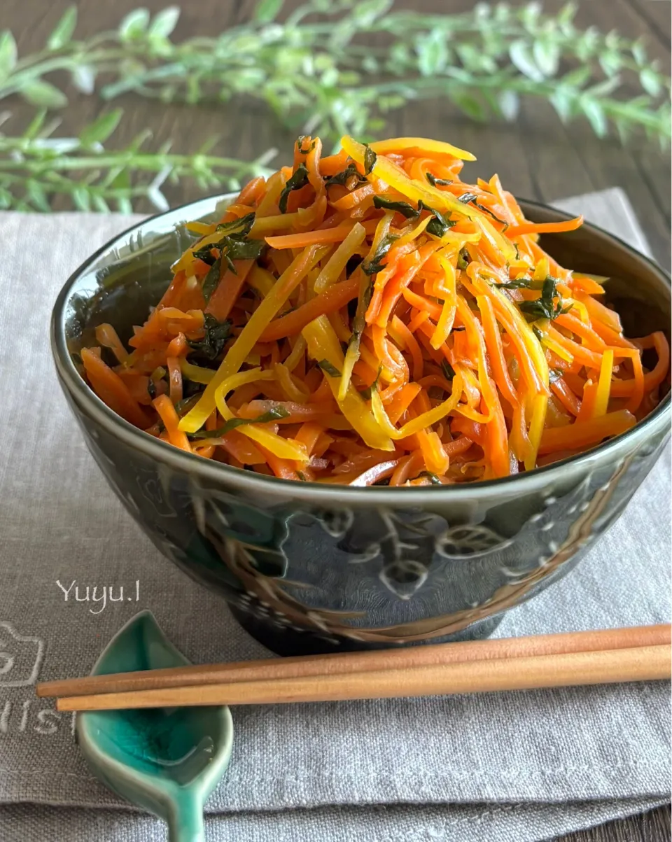 二色人参のしそきんぴら🥕|ゆーこどんさん