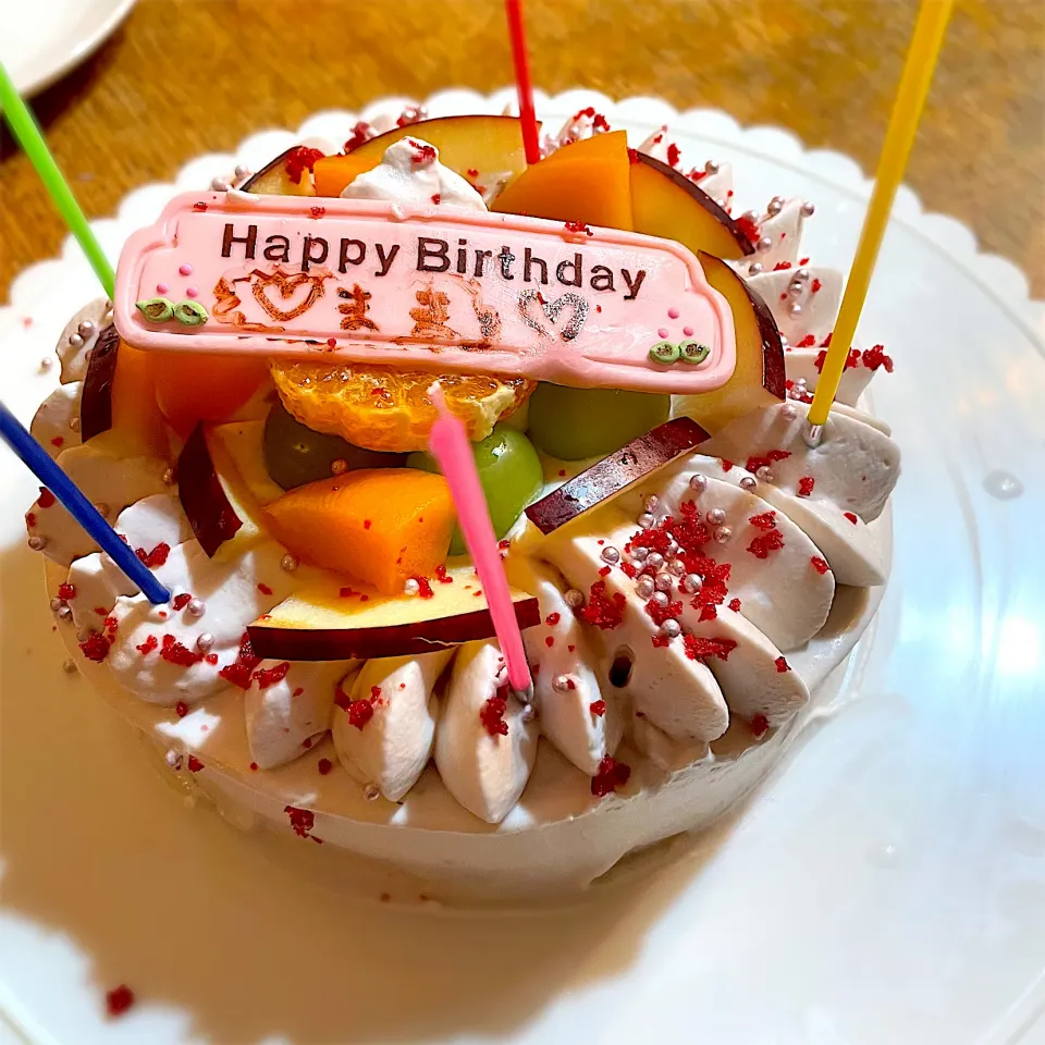 娘プロデュースのバースデーケーキ|ふうりんさん