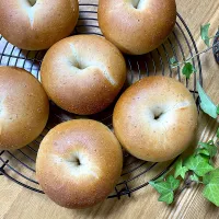 ライ麦配合グラハム粉入りソフトベーグル🥯