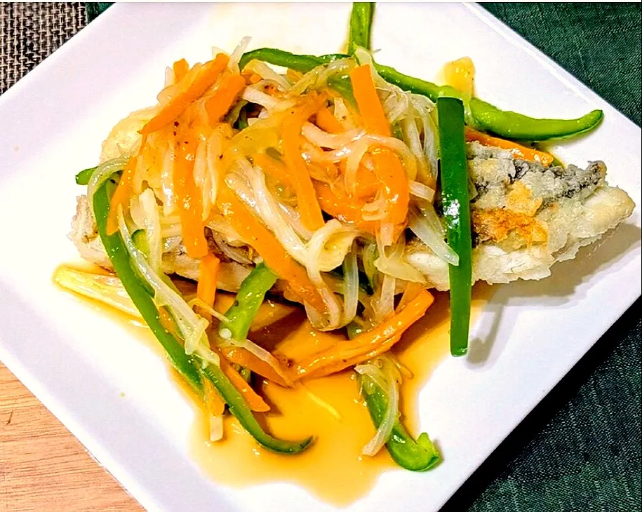 【主菜】揚げ鱈の中華あんかけ|シュビラさん