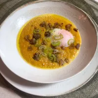 バターナッツのポタージュ温玉乗せ|きょーこさん