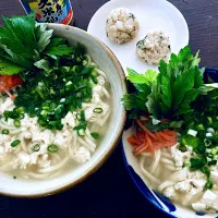 フーチバとゆし豆腐そば|コロンさん