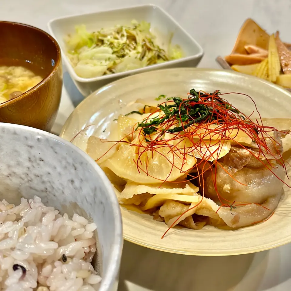 味染み豚こま大根。他。|ぎんさん