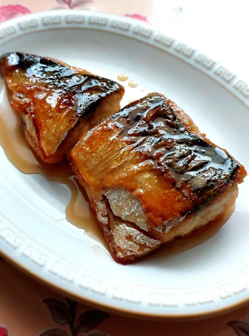 塩さばの飴色焼き|きつねさん