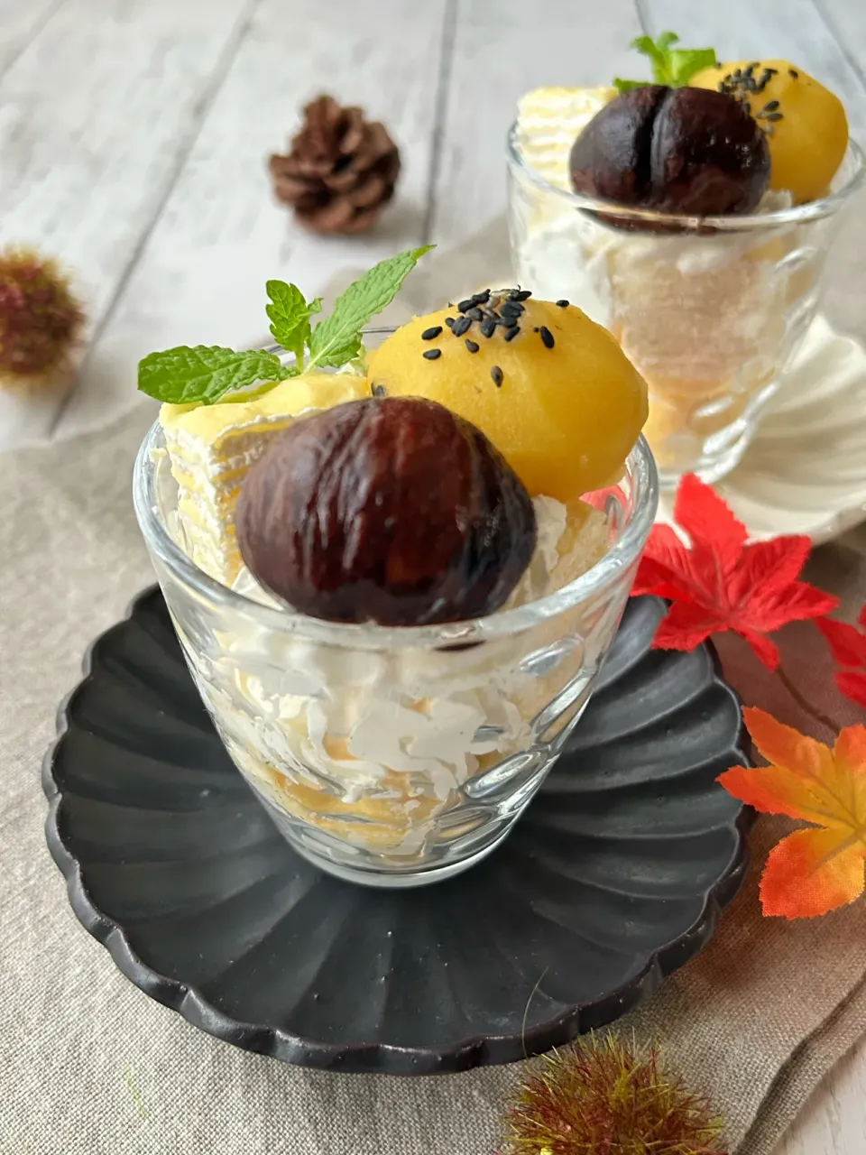 【栗仕事】渋皮煮🌰でトライフル|まなまな♡さん