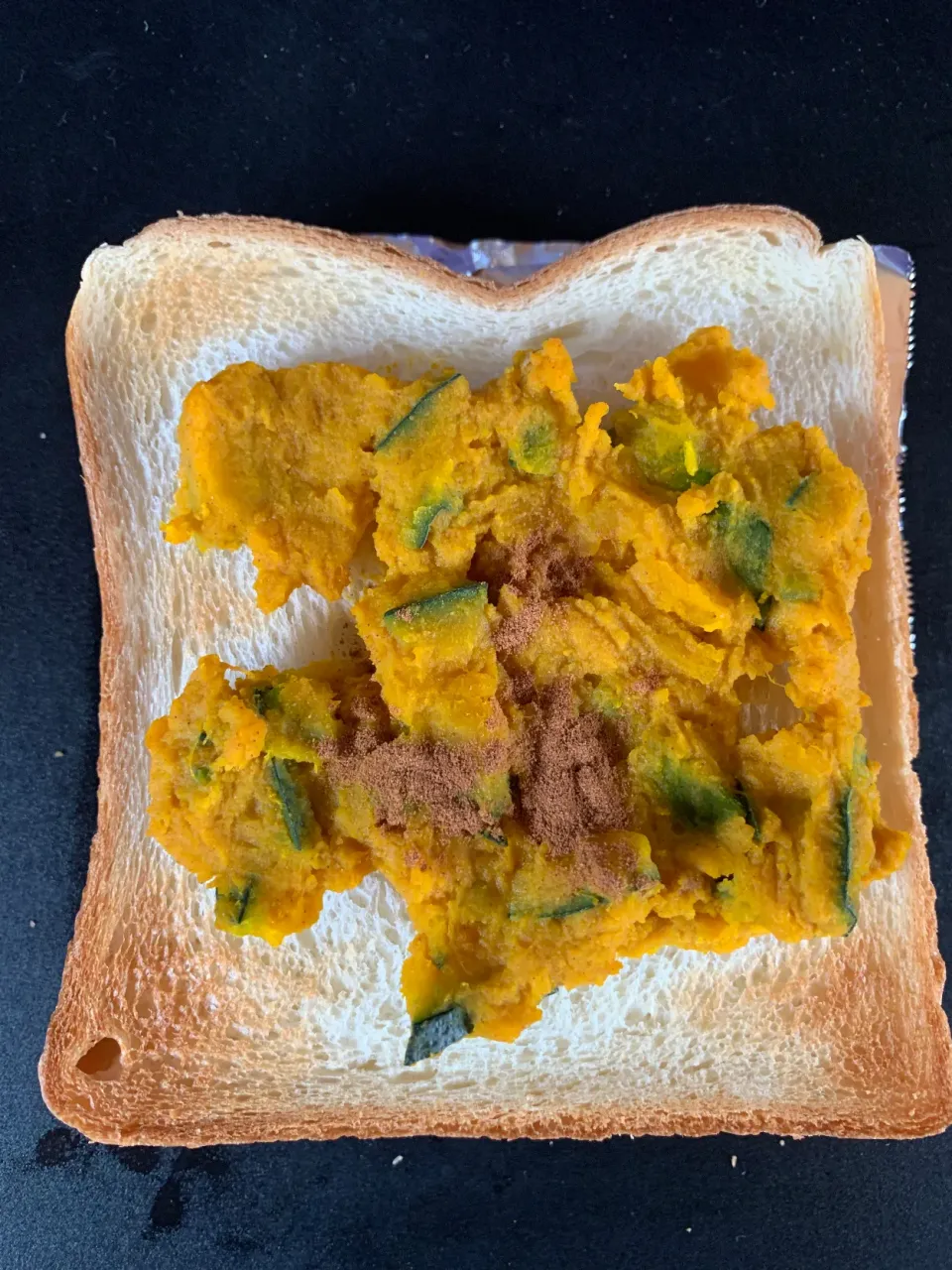 マッシュドパンプキントースト|そらまめさん