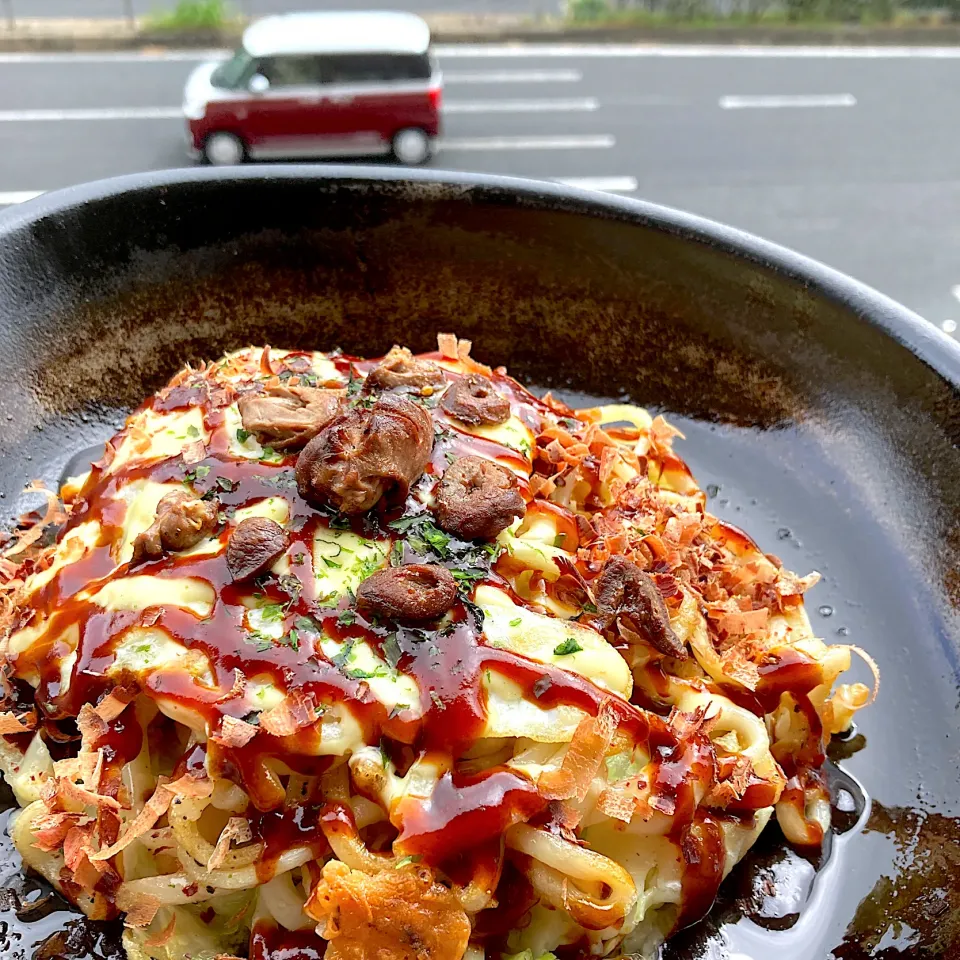 かおるさんの料理 ハツのせお好み焼き|Kさん