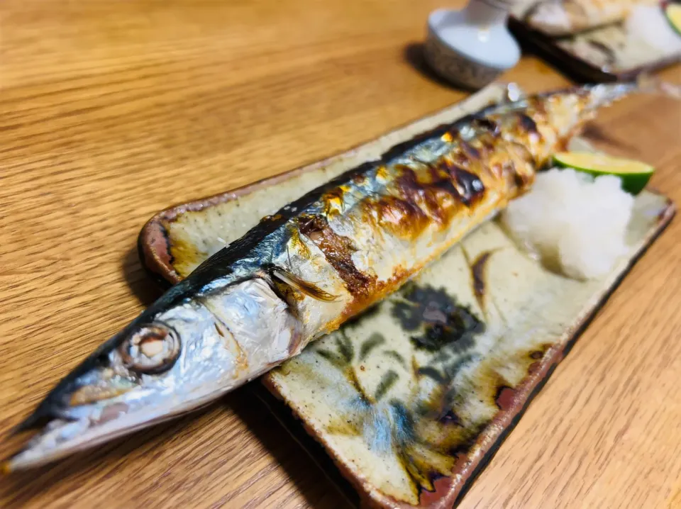 ”秋刀魚の塩焼き”＠ 自宅飯|平大さん
