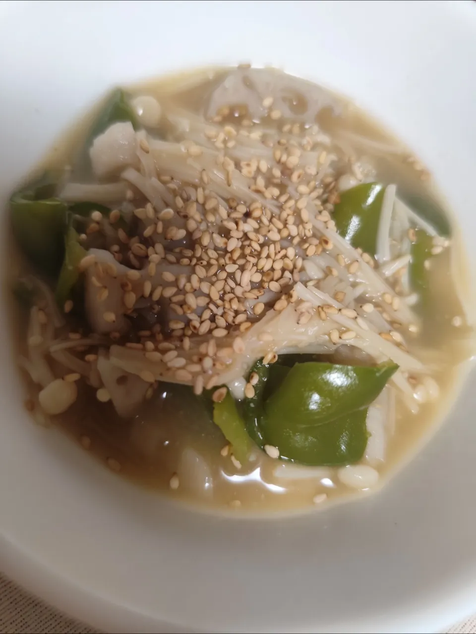 えのきピーマンエリンギ蓮根煮|m.rafuさん