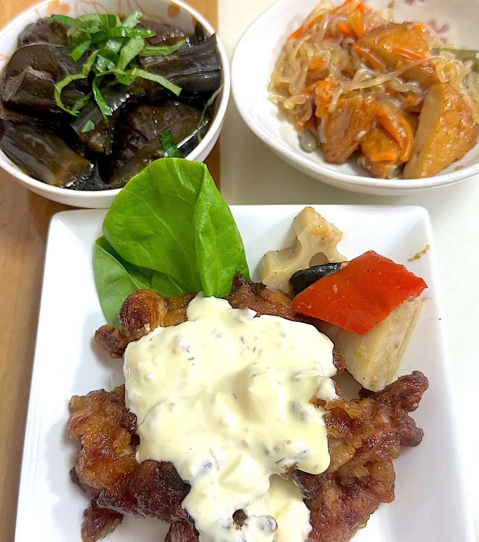 チキン南蛮献立|besさん