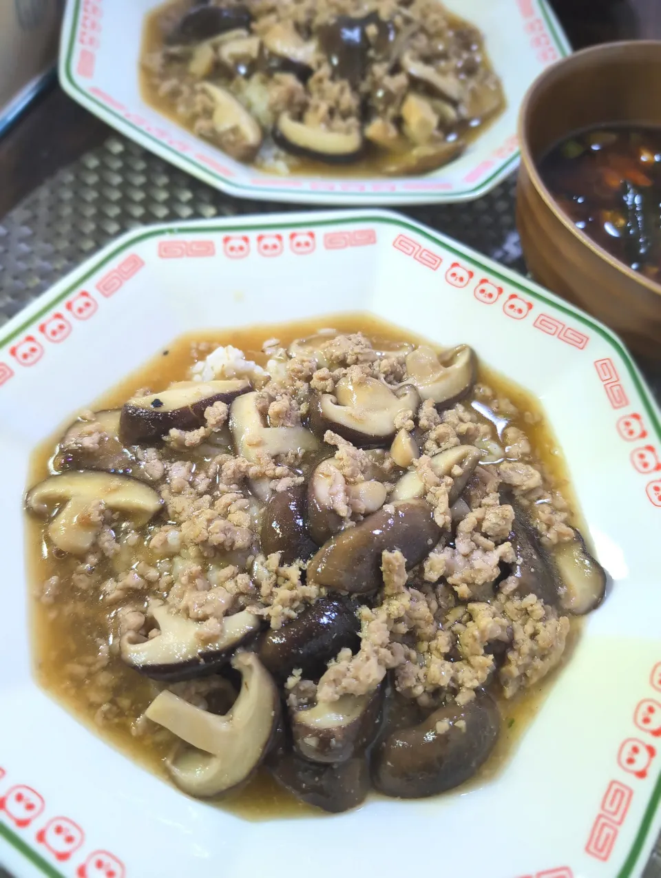 しいたけそぼろあんかけ丼|テケテケさん