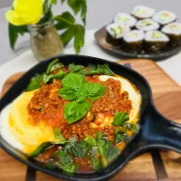 「カマンベールのミート焼き」