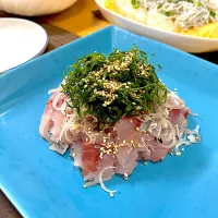 鯵のタタキ|あかちさん